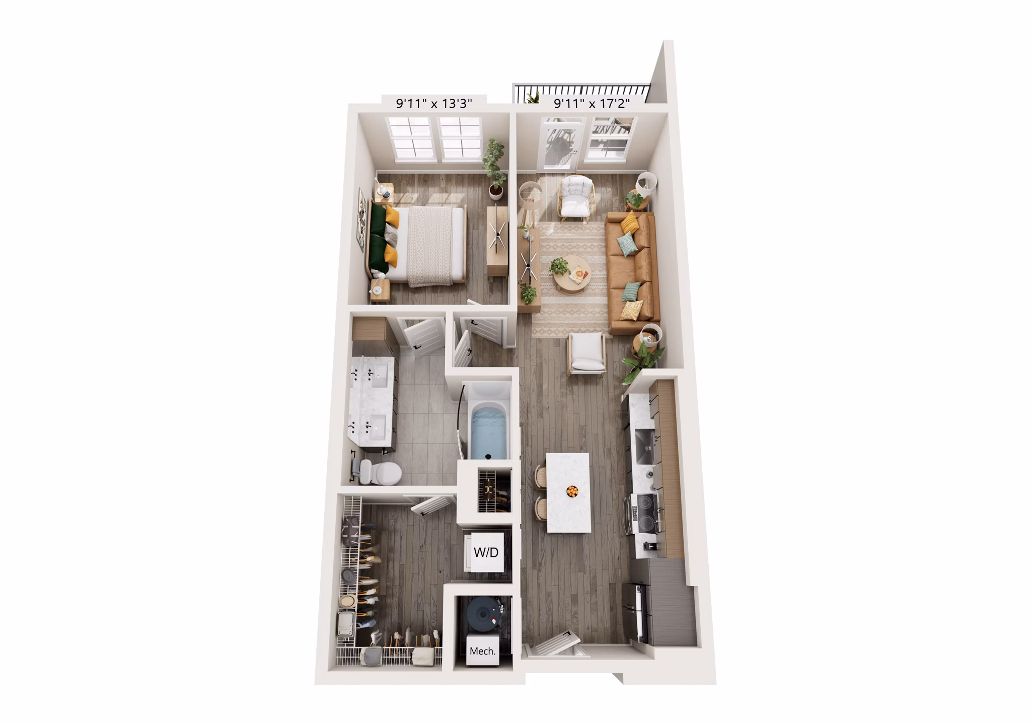 A2 floor plan at Alta Lofts on the Levee Apartments